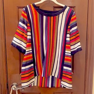 Trina Turk striped blouse size L